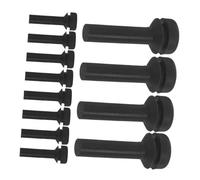 Patins Wb02x24790 Gaz en de Caoutchouc pour Grille Cuisinière | Lot de 12, Noir, pour Brûleurs Caoutchouc Résistant, Nettoyage Simple, Usage la Cuisine
