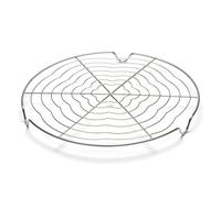 Patisse Grille à pâtisserie 01322 – Volette avec rosaces – Ronde inox Ø 30 cm