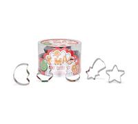 patisse 02004 - Boîte assortiment de 18 découpoirs ou emporte-pièces de Noël, inox, hauteur 1.5cm