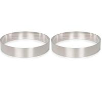 patisse 02156 - Cercle à gâteaux, cercle à, mousse ou entremets - acier inoxydable - 4.5cm x Ø 20cm (Lot de 2)