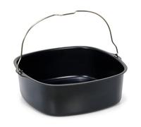 patisse 02858, Moule carré, Moule A Manqué avec anse pour Friteuse à Air Chaud Air Fryer XL & XXL, Noir, extérieur 22 x 20.9 x 7 cm, Acier Revêtu sans PFAS