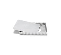 patisse 03566 - Moule à tarte carré - Tourtière à fond amovible Silver-Top - gris argenté - 21x21cm