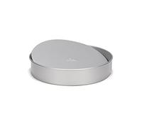 patisse 03695, Moule à Manqué, Moule à Pâtisserie Rond, Moule à Tarte Fond Amovible, Acier revêtu anti adhésif sans PFAS, Silver Top, Ø 18 x 4.5 cm, Gris argenté