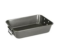 patisse 05660, Plat à Rôtir, Plat à Four, Plat à Gratin, poignées Amovibles, Acier revêtu anti adhésif Carat, 35x22x7cm, Gris anthracite