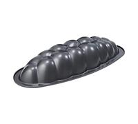 patisse 10500 - Moule à Gâteau ou Brioche Tressée - Forme généreuse - Acier revêtu, Gris Anthracite, 35x13x6 cm