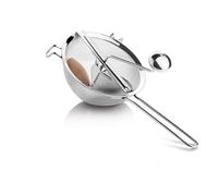 patisse 10561, Moulin à coulis, Moulin manuel à jus, Tamis ultra fin en inox, pilon bois de hêtre, Ø 20cm, Argent