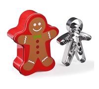 Patisse Boîte métal Mannele – 4 découpoirs inox 6, 9, 12, 14 cm