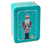 patisse 13729 - Boîte métal Décor CASSE-NOISETTE imprimée, vide, sans découpoirs, 19,5 x 13 x H7 Cm, Turquoise