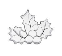 Découpe pâte inox Feuille de houx