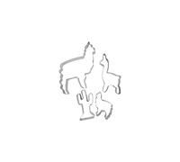 Patisse 13957 BOITE DE 4 DECOUPOIRS LAMA, Argent