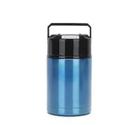 patisse 16045 boîte alimentaire isotherme inox, garde les repas chauds et froids, pour bureau, école, pique-nique, avec poignée et bol intérieur, bleu, 800ml