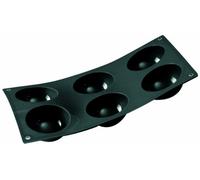 Patisse 19207 Starflex Moule Forme des Demi-Sphères Platine Noir Paillette 30 x 17,5 cm