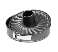 patisse 2932 Moule à Manqué/Charnière Antiadhésif Double Fond Acier Revêtu Gris Anthracite 28 cm