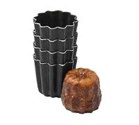 4 moules cannelés à Canelés en aluminium anti-adhésif 4,5 cm Patisse
