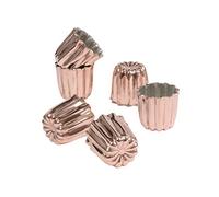 patisse 43016 Lot de 6 Moules à Canelés en Cuivre 35 mm, 3,5 cm