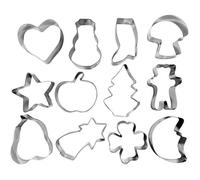 Lot de 12 découpoirs / Emporte-pièces Assortis sur cercle