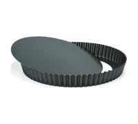 Patisse Moule à quiche professionnel à fond amovible, Ø 24 cm, Moule à gâteau, Gris