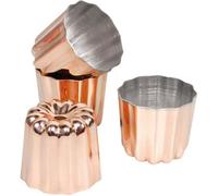 Moule à Canelé Bordelais Cuivre D4.5 H45 Les 4
