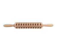 PATISSE Rouleau à pâtisserie en bois décor sapin - Largeur 20 cm