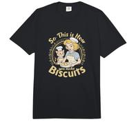 Pâtissière Amusante en Forme de Chat « So This is How You Make Biscuits » Comfort Colors Adult Heavyweight T-Shirt