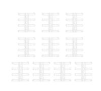 PATKAW 10 Pièces Classeur à Quatre Anneaux en Plastique pour Fournitures Scolaires, Pratique à Utiliser Ranger, pour L'école Maison