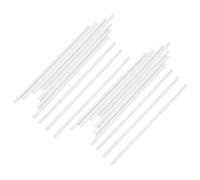 PATKAW 20 Pièces Barres de Reliure de Bureau en Plastique Blanc pour Rentrée Scolaire, Couverture de Classeur A4 Barre Coulissante pour Dossiers et Rapports Scolaires