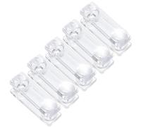 PATKAW 5 Pièces Poignée pour Aveugle, Bouton de Tirette de Store, Plastique Transparent, pour Cordon de Rideau Vertical, Accessoires pour Poignées de Stores, Facile à Installer Utiliser