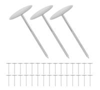 PATKAW 50 Pièces Outil à Aiguille en Acier Inoxydable pour Décoration de Gâteaux, Onglets à Fleurs de 3cm, Nettoyage Facile et Usage Polyvalent pour Pâtisserie Maison