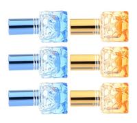 PATKAW 6 Flacons Parfumés Vintage en Verre de 10 ML Rechargeables Spray, Pratiques et Élégants pour Commode ou Étagère, pour Huiles Essentielles Couleur Aléatoire