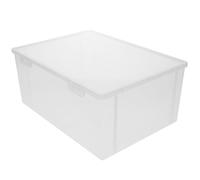 PATKAW Boîte de Rangement pour Documents A4 Rangement des Fichiers en Plastique Pp, Facile à Ouvrir et Empilable, Valise Portable pour Bureau et Maison