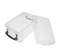 PATKAW Boîte de Rangement Transparente Organisateur de Fiches Polyvalent 1,3l en Plastique pour Cartes Indexées pour Bureau et École