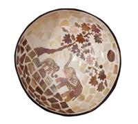 PATKAW Bol en Coque de Noyau de Noix Unique en Bois Naturel Cuisine, Bol Porte-bonbons et Porte-clés, pour Rangement et Décoration