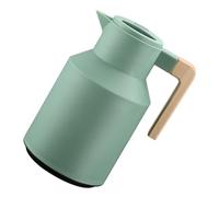 PATKAW Bouilloire Isotherme en Verre 1l Revêtement Pp et Silicone, Design Simple et Lavable, pour Présents de Pendaison de Crémaillère