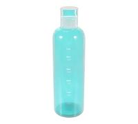 PATKAW Bouteille D'eau en Verre 500ml Verte avec Échelle Graduée, Résistante Chaleur pour Eau Froide et Chaude, Gourde Réutilisable Portable Voyage