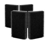 PATKAW Brosse Anti-poils D'animaux Noire 4pcs en Éponge Ps Nylon Double Face, Facile à Utiliser pour Vêtements et Tapis, Élimine Efficacement les Poils de Chien et Chat