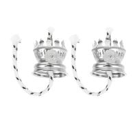 PATKAW Brûleur de Lampe à Huile Vintage en Fer Mèches en Coton, Lot de 2 Pièces, Design Rétro Classique, pour Environnements de Repas et Préparations d'urgence