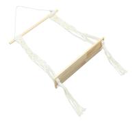 PATKAW Étagère Murale Bohème en Bois et Corde de Coton Tressée Design à Glands, Étagère Suspendue Flottante pour Plantes, Décoration Élégante pour Toute Pièce