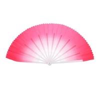 PATKAW Éventail Pliable Style Chinois en Soie Chevillée et Os, Ventilateur Décoratif Vintage pour Performance et Spectacle de Danse Classique