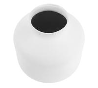PATKAW Grand Vase en Fer Blanc Minimaliste pour Fleurs Sèches, Support de Plante Unique et Moderne, pour Décoration de Bureau ou Centre de Table