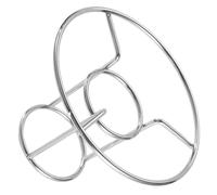 PATKAW Grille de Rôtissage Portable en Acier Inoxydable Argenté pour Poulet et Dinde Cadre Stable Anti-Rouille pour Camping en Plein Air et Barbecue
