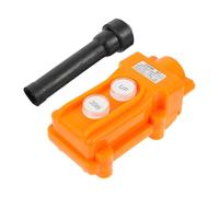 PATKAW Interrupteur à Bouton-poussoir Étanche en Abs Orange, Design Simple, Contrôle de Montée de Baisse, Adapté aux Grues et Diverses Occasions Industrielles