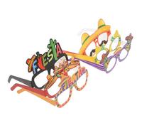 PATKAW Lunettes de Fête Mexicaines Accessoires Photo pour Adultes et Garçon et Filles Lot de 6 en Papier Légères pour Fêtes Nouvel An et Carnaval Fiesta