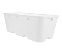 PATKAW Organisateur de Câbles Design Simple et Épuré et Trous pour Prises Boîte Cache-câbles en Plastique Blanc Protection de Sécurité pour Bureaux et Salles de Classe