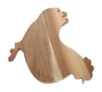 PATKAW Planche à Découper Facile à Nettoyer en Bois D'acacia Forme Coq Décorative Rustique 30x24,5cm pour Pâques et Rassemblements Festifs pour Service Charcuterie Fromage