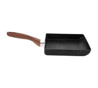 PATKAW Poêle Rectangulaire Antiadhésive en Aluminium pour Omelettes et Pancakes, Design Élégant Noir, Compatible Induction, Cuisine Familiale et Lave-vaisselle