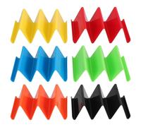 PATKAW Porte-tacos en Plastique 6 Pièces Structure Robuste et Design Stable, pour Tacos et Burritos Lors de Fêtes ou Repas Conviviaux