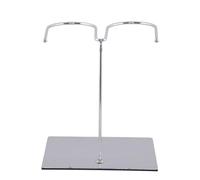 PATKAW Présentoir Support Robuste et Élégant en Acier Inoxydable Spécial pour Bottes Argenté Rangement pour Boutique et Usage Intérieur
