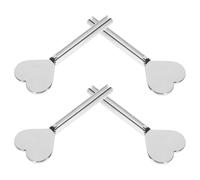 PATKAW Presse-Tubes Manuel en Alliage de Zinc 4 Pièces Forme Cœur Outil de Compression pour Onguent et Colle Artisanale Tubes Métalliques Accessoire Salle de Bain
