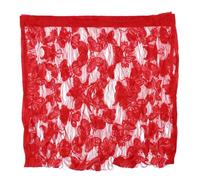 PATKAW Rideau en Fil Rouge en Polyester avec Compartiments pour Tringle, Intimité Assurée, Panneau Décoratif Élégant pour Porte ou Séparateur de Pièce
