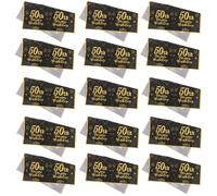 PATKAW Serviettes de Cocktail Jetables Noires et Dorées 20 Pièces pour Fêtes d'Anniversaire et Repas Conviviaux en Papier